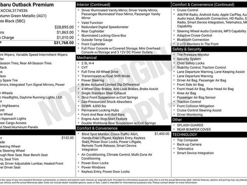 Used 2020 Subaru Outback Premium image 26