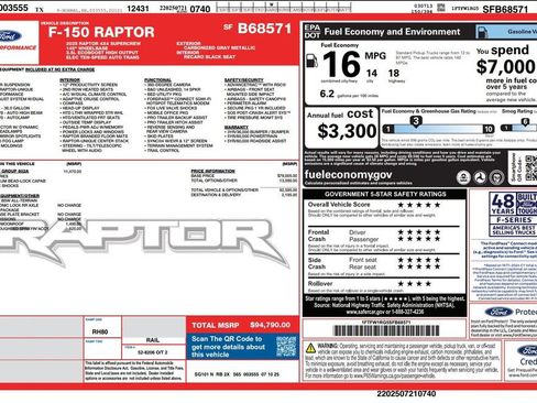 Used 2025 Ford F150 Raptor AWD/4WD image 4