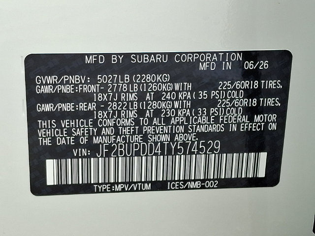 New 2026 Subaru Outback Limited AWD/4WD image 17