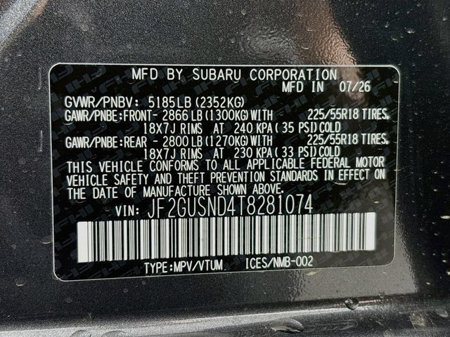 New 2026 Subaru Crosstrek 2.5i Limited w/ Crosstrek Mirror Package AWD/4WD image 32