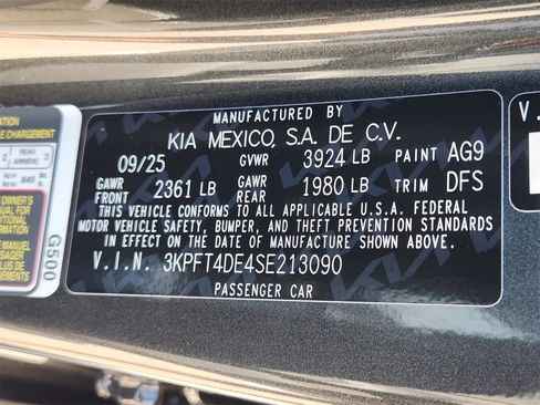 New 2025 Kia K4 LXS image 29