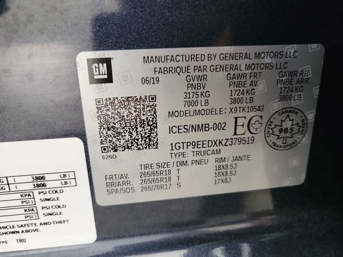 Certified 2019 GMC Sierra 1500 AT4 AWD/4WD image 22