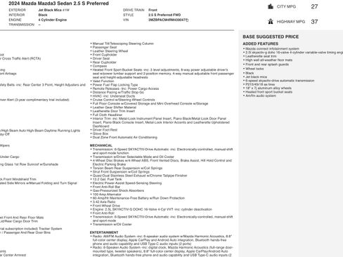 Used 2024 MAZDA MAZDA3 s image 5