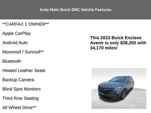 Used 2023 Buick Enclave Avenir w/ Avenir Technology Package AWD/4WD image 4
