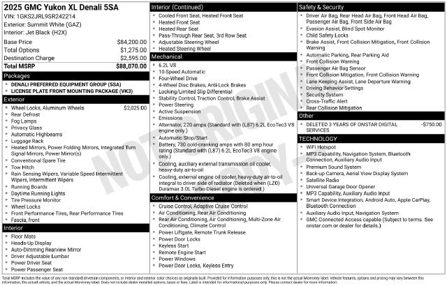 Used 2025 GMC Yukon XL Denali AWD/4WD image 36