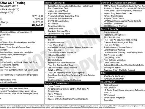 Certified 2021 MAZDA CX-5 Touring image 15