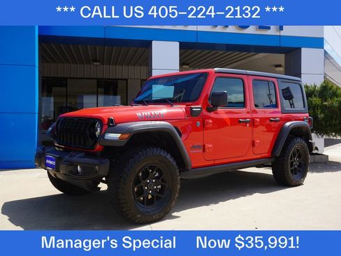 Used 2025 Jeep Wrangler Unlimited Sport S 4xe AWD/4WD image 1