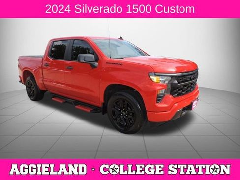 Certified 2024 Chevrolet Silverado 1500 Custom w/ LPO, Dark Essentials Package RWD image 1