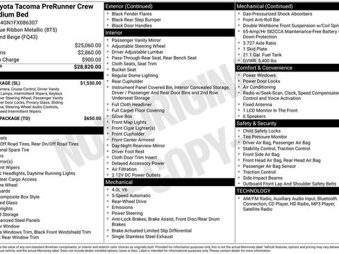 Used 2015 Toyota Tacoma PreRunner w/ SR5 Package image 7