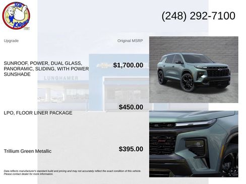 New 2027 Chevrolet Traverse RS w/ LPO, Floor Liner Package AWD/4WD image 5