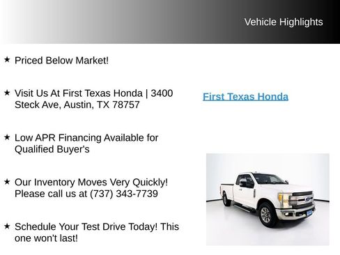 Used 2017 Ford F250 Lariat w/ Chrome Package RWD image 10