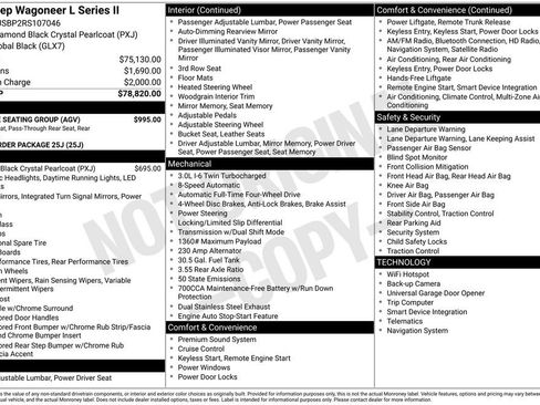 Used 2024 Jeep Wagoneer L Series II w/ Flexible Seating Group AWD/4WD image 5