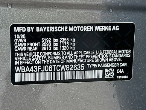 New 2026 BMW 530i w/ M Sport Package image 24