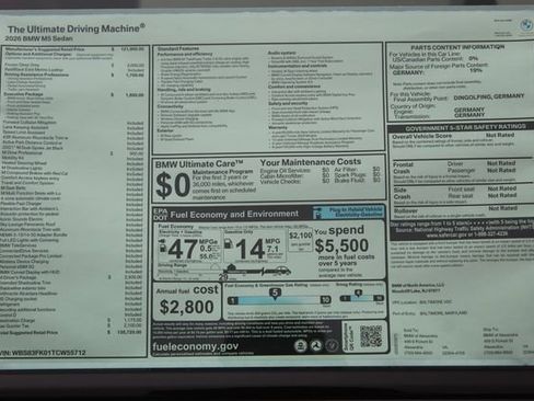 New 2026 BMW M5 w/ M Driver's Package image 2