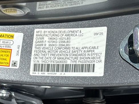 New 2025 Honda Accord SE image 28