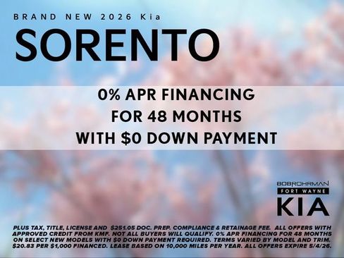 New 2026 Kia Sorento S w/ S Panoramic Sunroof Package image 4