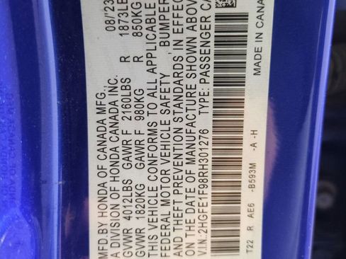 Used 2024 Honda Civic Touring image 29