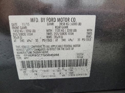 Used 2016 Ford Explorer Sport w/ Equipment Group 401A AWD/4WD image 33