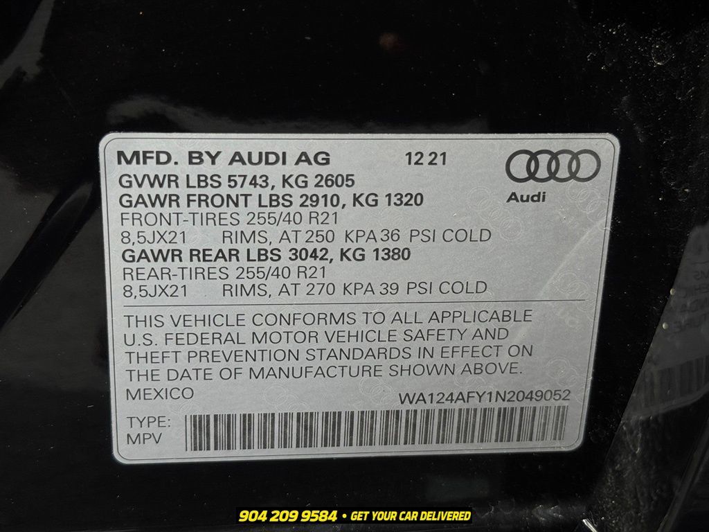 Used 2022 Audi SQ5 Premium Plus w/ Premium Plus Package AWD/4WD image 14