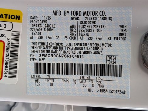 New 2025 Ford Bronco Sport Outer Banks w/ Outer Banks Tech Package+ image 52