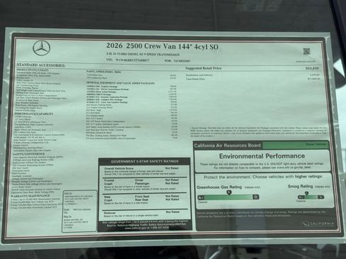 New 2026 Mercedes-Benz Sprinter 2500 image 12
