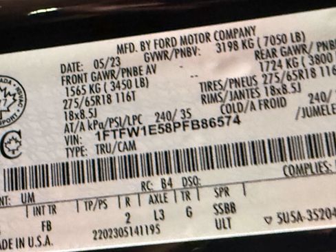 Used 2023 Ford F150 XLT w/ Equipment Group 302A High AWD/4WD image 55