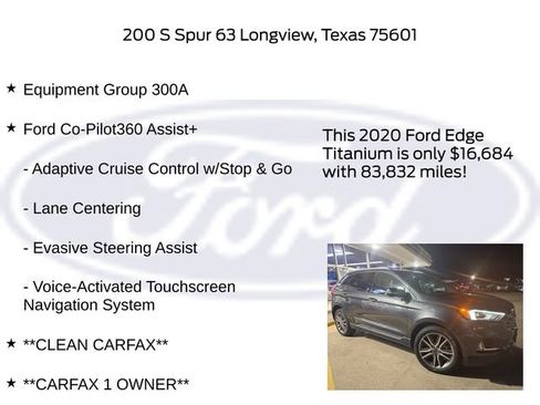 Certified 2020 Ford Edge Titanium image 5