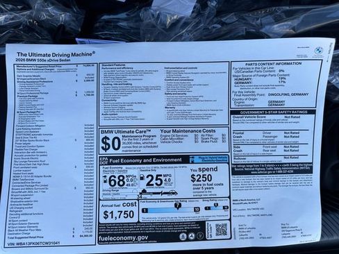 New 2026 BMW 550e xDrive 550e xDrive image 18