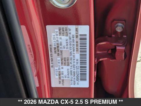 New 2026 MAZDA CX-5 2.5 S w/ Premium Package AWD/4WD image 15