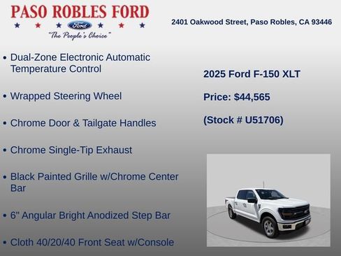 Used 2025 Ford F150 XLT w/ Equipment Group 301A Standard AWD/4WD image 12
