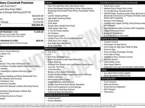 Used 2020 Subaru Crosstrek 2.0i Premium w/ Moonroof Package 1 image 5