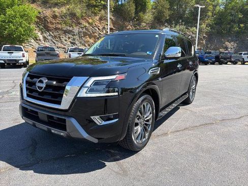 Certified 2021 Nissan Armada Platinum w/ Captain's Chairs Package AWD/4WD image 1