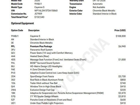 Certified 2026 Porsche Cayenne S AWD/4WD image 9
