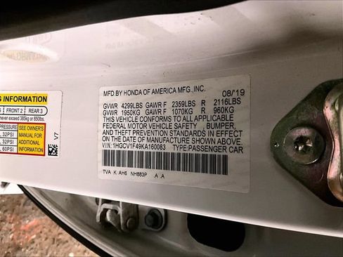 Used 2019 Honda Accord EX image 32