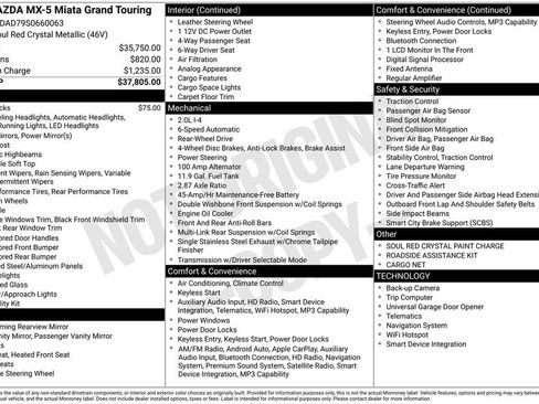 New 2025 MAZDA MX-5 Miata Grand Touring image 11