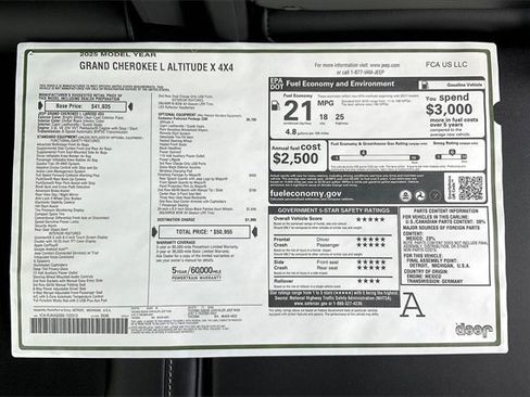 New 2025 Jeep Grand Cherokee L Altitude image 14