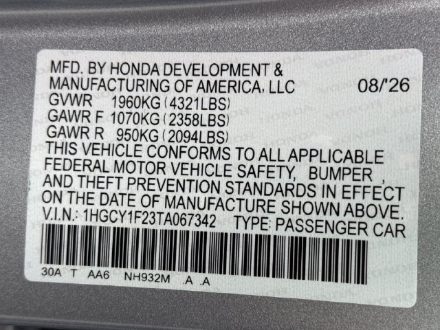 New 2026 Honda Accord LX image 19