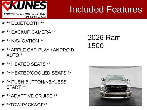 Used 2026 RAM 1500 Laramie AWD/4WD image 2