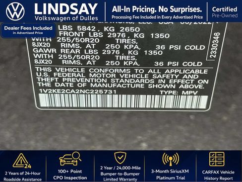 Used 2022 Volkswagen Atlas Cross Sport SE AWD/4WD image 27