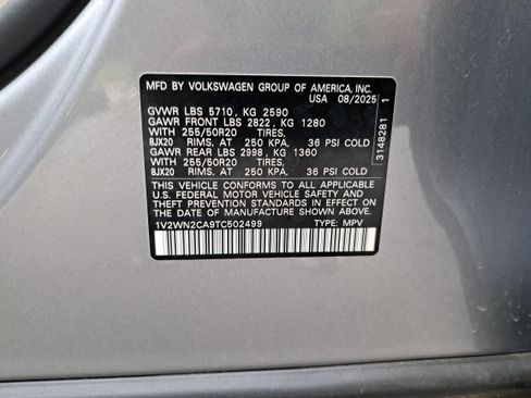 Certified 2026 Volkswagen Atlas SE w/ Black Wheel Package FWD image 35
