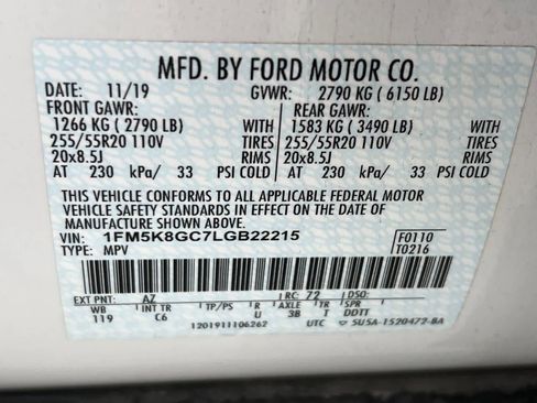 Used 2020 Ford Explorer ST w/ Premium Technology Package image 33