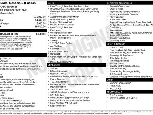 Used 2014 Hyundai Genesis 3.8 w/ Premium Package 02 image 42