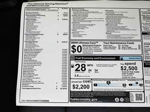 New 2026 BMW X2 xDrive28i w/ Technology Package image 40