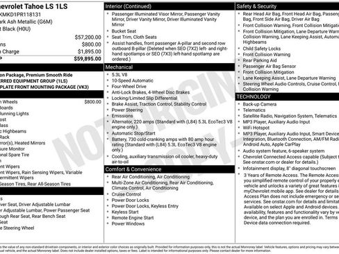 Used 2023 Chevrolet Tahoe LS AWD/4WD image 2
