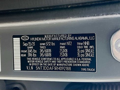 Certified 2024 Hyundai Santa Cruz XRT image 33