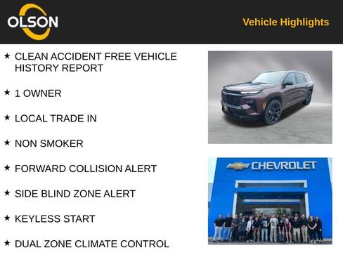 Used 2024 Chevrolet Traverse RS image 2