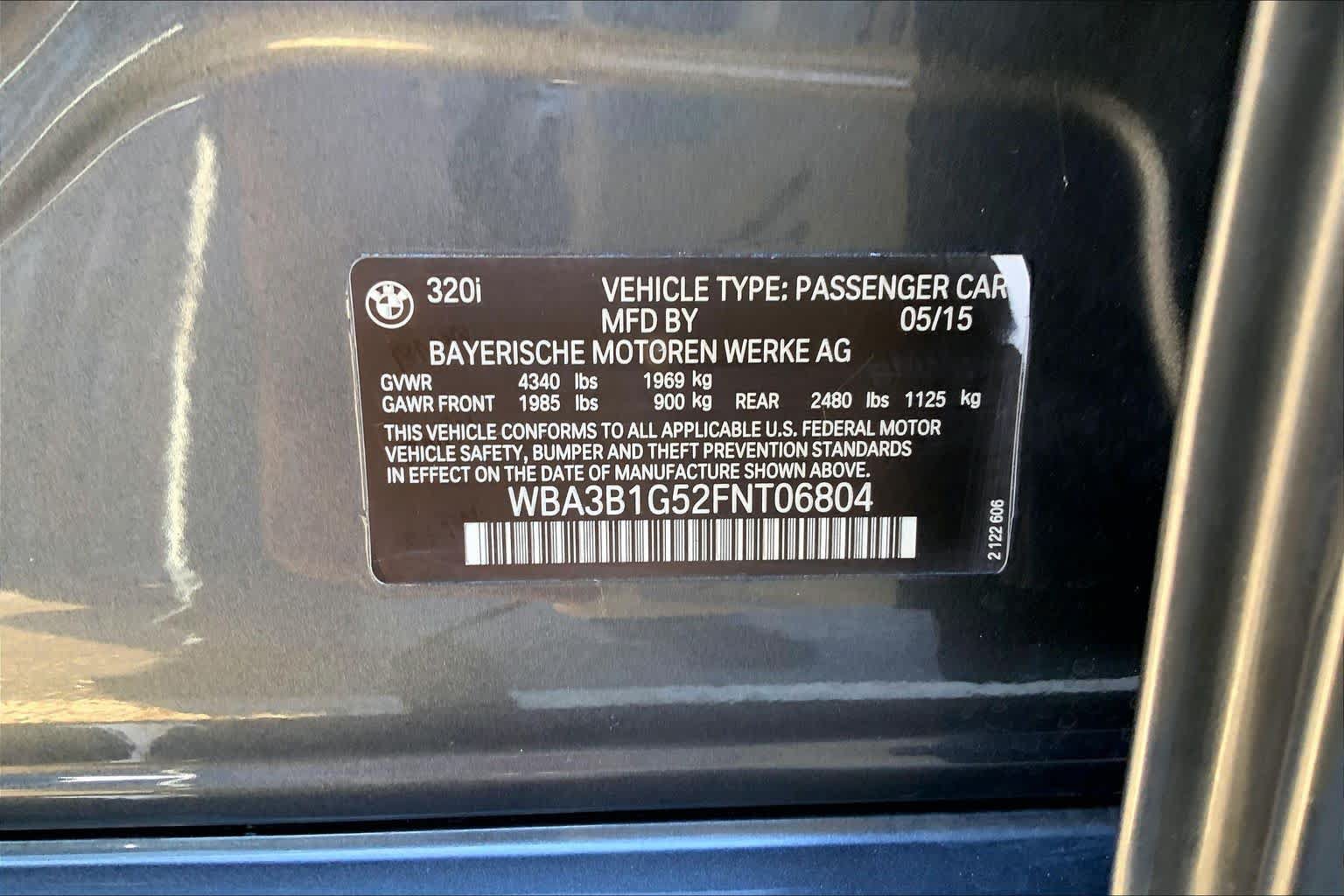 Used 2015 BMW 320i Sedan RWD image 31