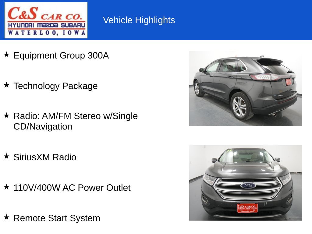 Used 2017 Ford Edge Titanium w/ Technology Package AWD/4WD image 7