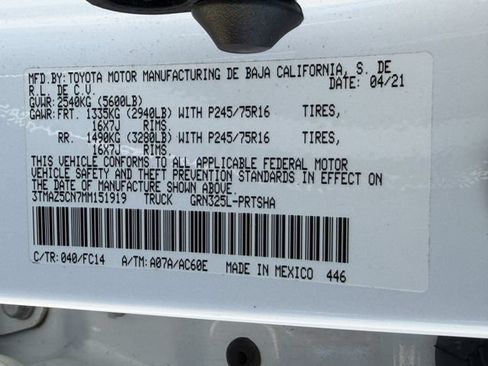 Used 2021 Toyota Tacoma SR5 RWD image 26