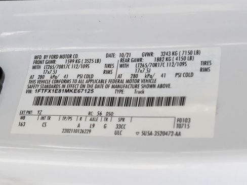 Used 2021 Ford F150 XL w/ Equipment Group 101A High AWD/4WD image 50